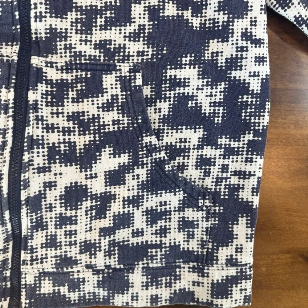 Reebok NFL Dallas Cowboys Football On Field Blue Zip Hoodie Digital Camo Mens M